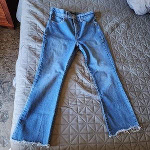 Express jeans cropped flare size 4 EUC